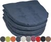 sunnypillow 4er Set Stuhlkissen 40x40 cm Polsterauflage 5cm Produktbild-Vorschau 1
