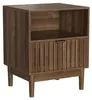 Table de chevet moderne aspect noyer de style Mid-Century, Voir les images du produit 8