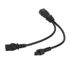 Rozbočovací síťový kabel IEC 320 C14 zástrčka na C13 a C5 Náhled obrázku produktu 6