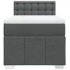 Boxspringbett mit Matratze Dunkelgrau 100x200 cm Stoff Produktbild-Vorschau 4