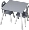 A gray and white children's table and chair set. Produktbild-Vorschau