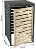 dobar Mülltonnenverkleidung 120 L, schwarz-braun, Produktbild-Vorschau 13