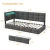 INONEFT Dagbed/kinderbed 90x200 cm met LED-verlichting en Productafbeelding-voorbeeld 3