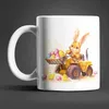 Osterhase Radlader Ostereier Ostern Kaffeetasse Teetasse Produktbild-Vorschau 1