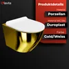 LAVITA Wand-WC Sofi Slim Gold/White | HŠnge Toilette | Produktbild-Vorschau 3