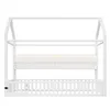 Merax Kinderbett 90x200 cm, Hausförmiges Plattformbett mit Produktbild-Vorschau 6