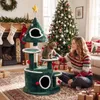 Kratzbaum COSTWAY, 127 cm, choinkowy, z gwiazdkami i Podgląd zdjęcia produktu 9