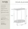 Table d’appoint OXFORD - blanc Voir les images du produit 6