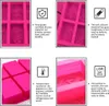 Seifenformen Flamingos Silikon, rechteckig für DIY Produktbild-Vorschau 3
