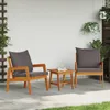 vidaXL Chaise de jardin avec coussins (lot de 2) - Finition Voir les images du produit 2