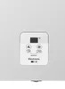 A close-up of the electronic control panel of a white chest freezer. Produktbild-Vorschau