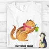 Mr. & Mrs. Panda T-Shirt Eichhörnchen Smoothie - Weiß - Produktbild-Vorschau 3