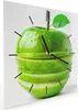 Wanduhr aus Glas mit Motiv Geschnittener Apfel- 30 x 30 cm Produktbild-Vorschau 2
