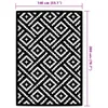 vidaXL Outdoor-Teppich ARAKIL Weiß und Schwarz 140x200 cm Produktbild-Vorschau 6