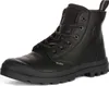 A black leather Palladium boot is shown against a white background. Náhľad obrázku produktu