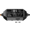 A close-up, front-facing view of a car dash cam hardwire kit with a digital display showing voltage. Produktbild-Vorschau