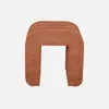 A single, contemporary stool with a fabric cover in an orange hue, presented against a plain white background. Anteprima dell’immagine prodotto