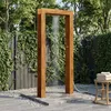 vidaXL Gartendusche 226 cm Massives Akazienholz und Produktbild-Vorschau 2