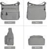 Aucuu Nylon Umhängetasche Damen Multi Pocket Größere Produktbild-Vorschau 4