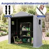 COSTWAY, capanno per attrezzi da giardino, struttura Anteprima dell’immagine prodotto 4
