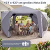 COSTWAY, pop-up pavilón, 427x427 cm, pavilón pro 10-12 Náhled obrázku produktu 3