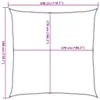 Tieniaca plachta 160 g/m², antracitová 3x3 m, HDPE Náhľad obrázku produktu 10