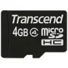 SD microSD Card   4GB Transcend SDHC Class4  w/adapter Voir les images du produit 3