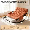 Outdoor-Papasan-Schaukelstuhl für zwei Personen mit Kissen Produktbild-Vorschau 5