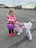 HILAND 18 Zoll Mädchen Kinderfahrrad mit Korb & Bändern, Produktbild-Vorschau 2