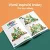 Olvy Magnetické stavební bloky 110 ks, Montessori hračky, Náhled obrázku produktu 2