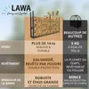 Étagère à bois extérieure en métal 223 x 25 x 115 cm Aide à Voir les images du produit 5