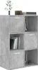 A concrete-effect storage cabinet with multiple compartments, some with doors and some open shelves. Náhled obrázku produktu