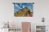 MuchoWow® Wandteppich Wandbehang Schloss - Blumen - Produktbild-Vorschau 2