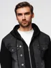 Ombre Clothing Pánská džínová bunda Tuck černá L Náhled obrázku produktu 2