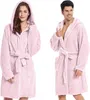 Bademantel Morgenmantel Leicht Frotte Waffelpique Uni Damen Produktbild-Vorschau 5