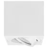 A top-down view of a white, cube-shaped ceiling spotlight with a rotatable inner element. Náhľad obrázku produktu