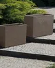 BELIANI Blumentopf Braun 34 x 80 x 56 cm Faser-Mischung Produktbild-Vorschau 2