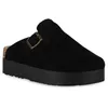 VAN HILL Damen Pantoffeln Hausschuhe Plateau Profil-Sohle Produktbild-Vorschau 1