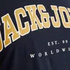 Jack & Jones Caleb Varsity Plus Kurzarm-t-shirt Blau 4XL Produktbild-Vorschau 12