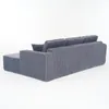 L-Form-Sofa aus Cordstoff, 2-Sitzgruppe Chaiselongue-Ecke, Produktbild-Vorschau 16