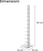 BBB Italia - Sapiens - Bücherturm freistehend 152cm Corten Produktbild-Vorschau 2