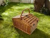 LUXUS Picknickkorb Weide 4 Personen – Porzellan Produktbild-Vorschau 4
