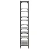 Bücherregal Grau Sonoma 100x32x170 cm Holzwerkstoff und Produktbild-Vorschau 5
