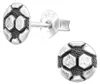 Ohrstecker Jungs Fussball: Kinder Ohrringe Silber 925 Produktbild-Vorschau 1