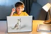 MuchoWow® Laptop Aufkleber Sticker Cover Husky vor weißem Produktbild-Vorschau 3