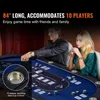 SucceBuy Table de poker pliable pour 10 joueurs, table Voir les images du produit 2