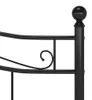 vidaXL Bett Schwarz Metall 180x200 cm Produktbild-Vorschau 5