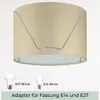 Wogati® Premium Lampenschirm E14/E27 Baumwolle|Farbe: Produktbild-Vorschau 4