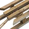 Trineo decorativo de madera natural con cuerda - 46 x 12 cm Vista previa de la imagen del producto 3