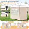Sekey 2 Seitenteile für 3x3 /3x6m/3x9m pavillon mit Produktbild-Vorschau 6